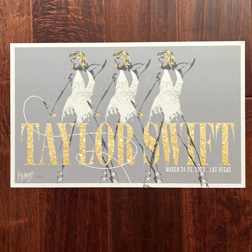 Taylor Swift Eras Tour VIP poster from Las Vegas!